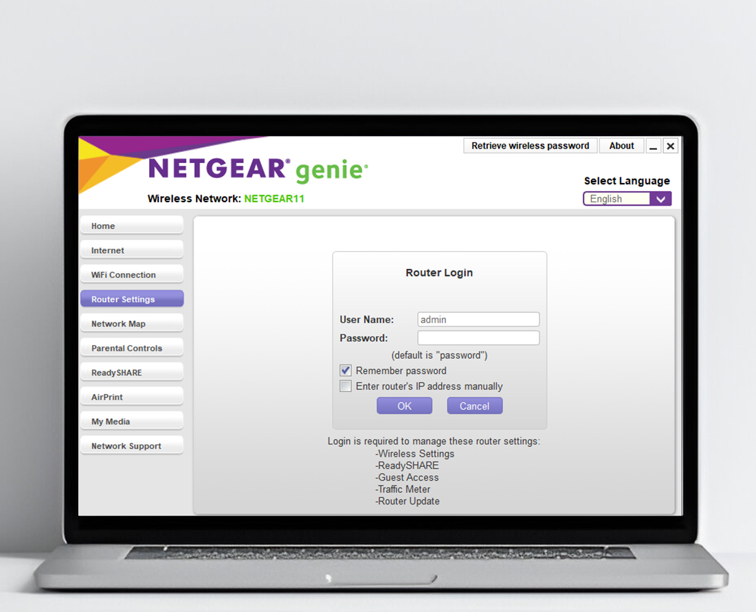 Netgear login using the routerlogin.net