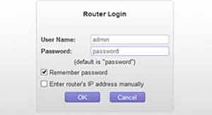 Router login dashboard